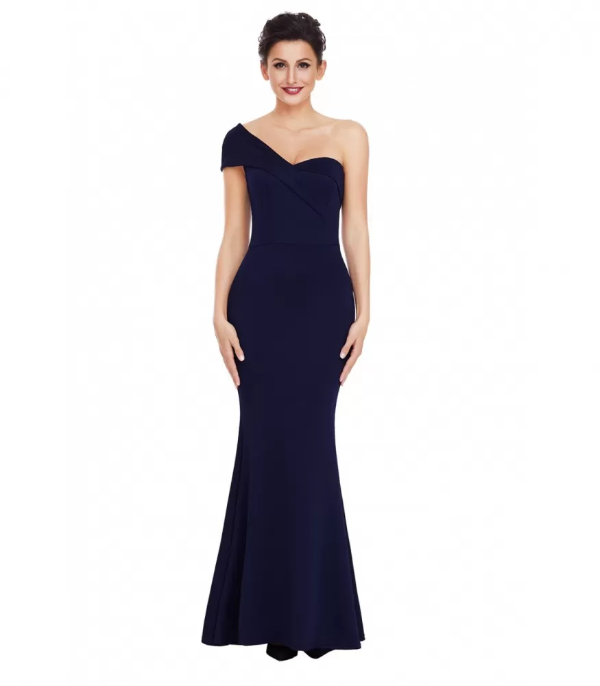 Blue one-shoulder party dress [LAST CHANCE]
