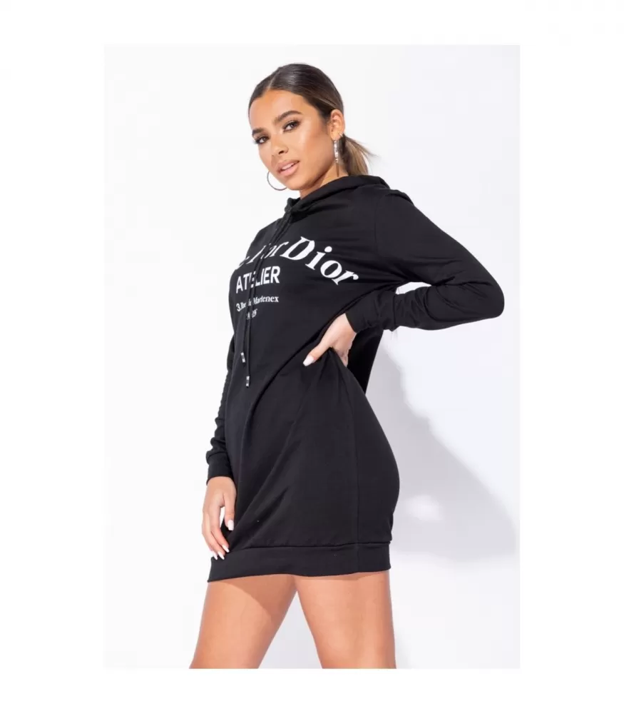Parisian black Die For Dior hoodie 