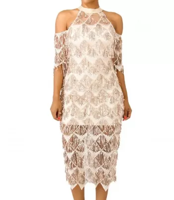 Sequin fringed dress [LAST CHANCE]