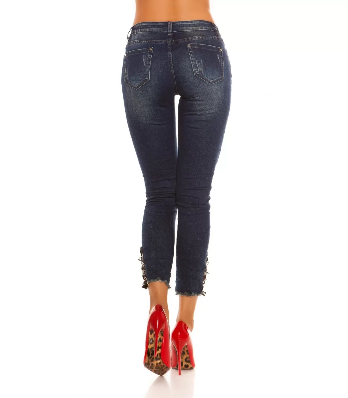 Jeans hot sale con rose