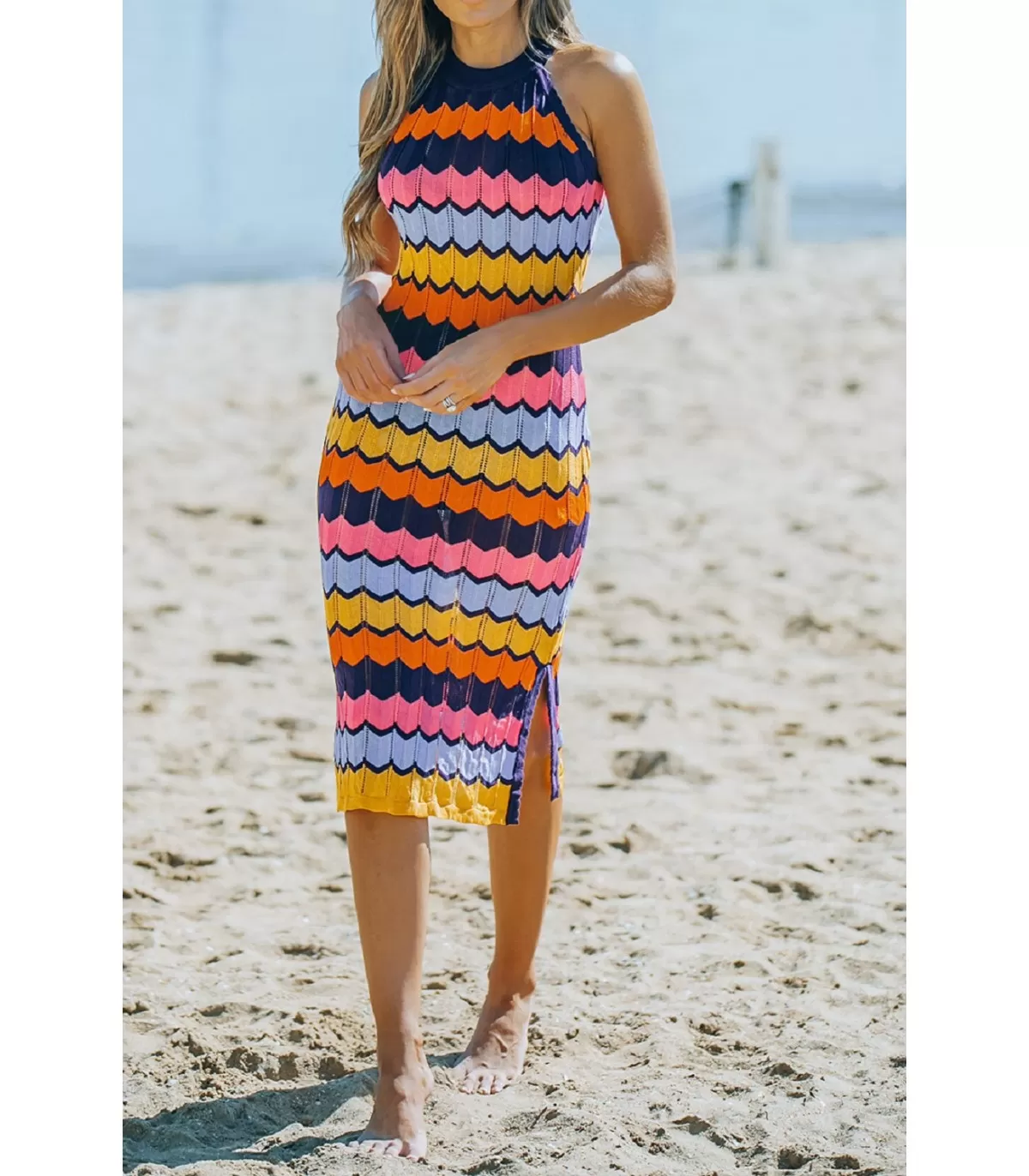 Colorful knitted beach dress | HerSecret.fi Colorful knitted beach dress | HerSecret.fi